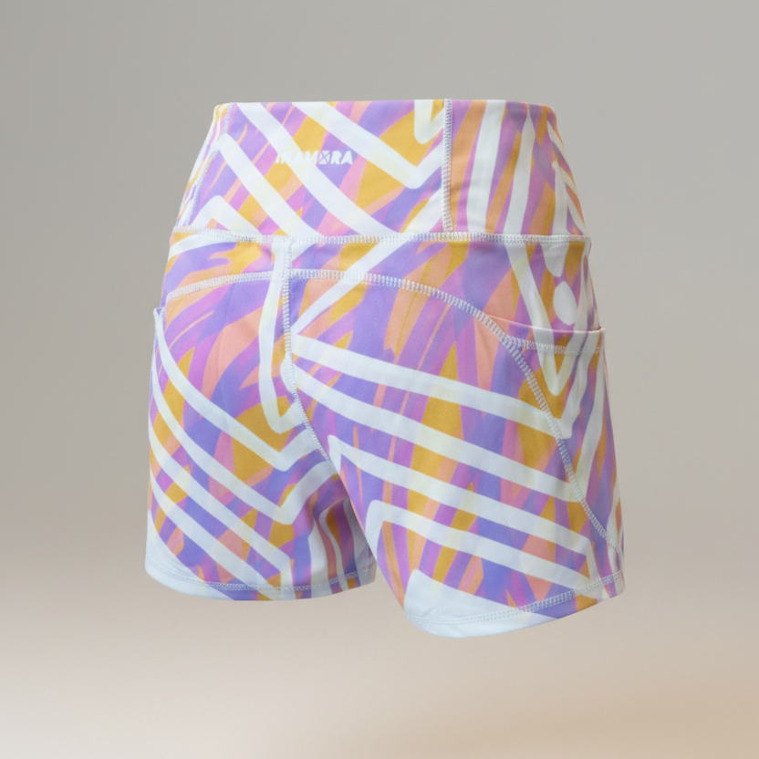 The Tribe Pink High-Waisted Pocket Shorts