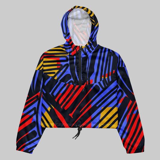 Saber Cropped Windbreaker Jacket