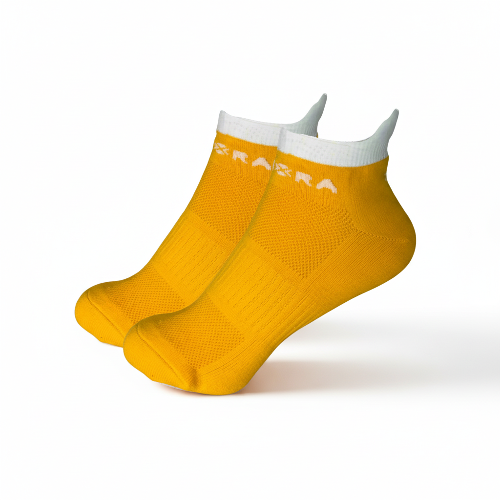 Essentials Running Socks - Ankle Fit, Available in Blue and Yellow (1 pair)