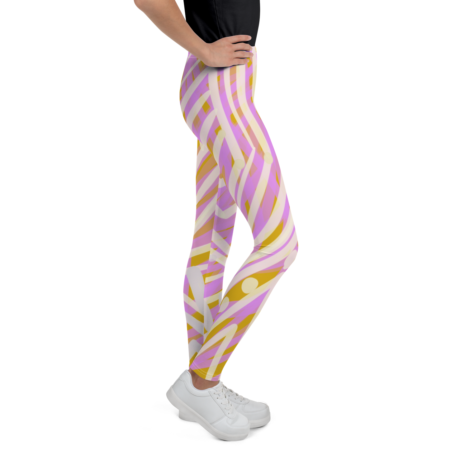 Girls' Signature Seamless Leggings – The Tribe Bold Pink Print | IHAMORA Activewear