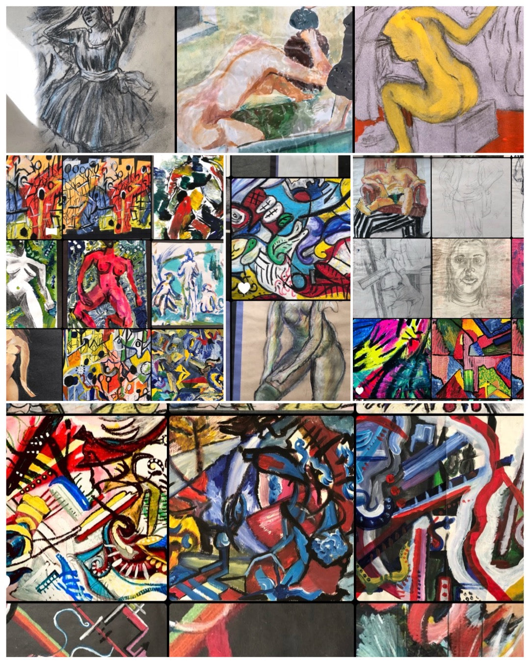 Artwork portfolio rediscovered by IHAMORA founder Tope Forsyth in 2018