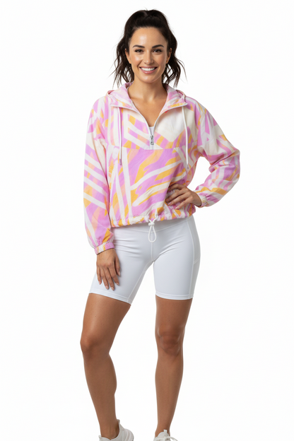 The Tribe Cropped Windbreaker Jacket