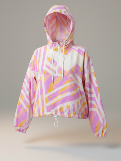 The Tribe Cropped Windbreaker Jacket