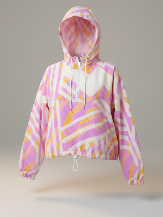 The Tribe Cropped Windbreaker Jacket
