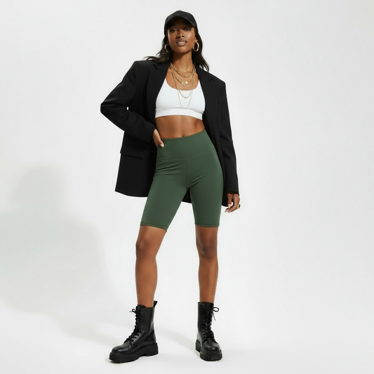 Essentials High-Waisted Seamless Shorts