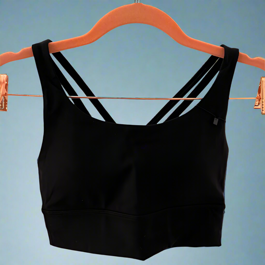 High Impact Sports Bra – Black, Supersoft & Seamless