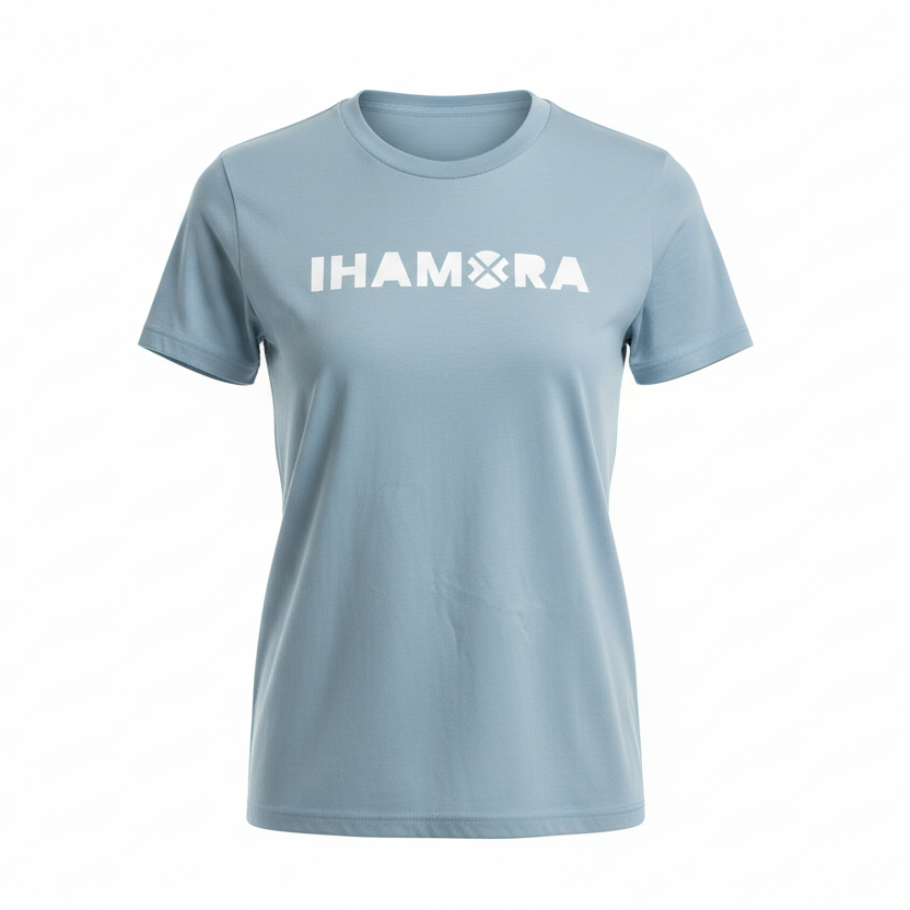 IHAMORA Aura Logo Relaxed Boxy Tee