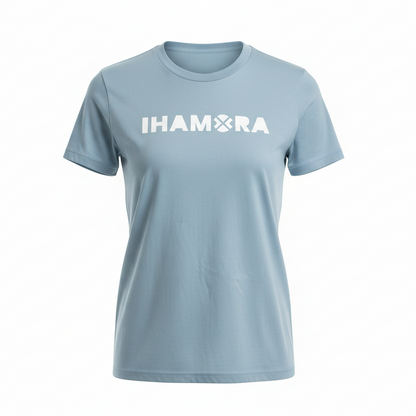 IHAMORA Aura Logo Relaxed Boxy Tee