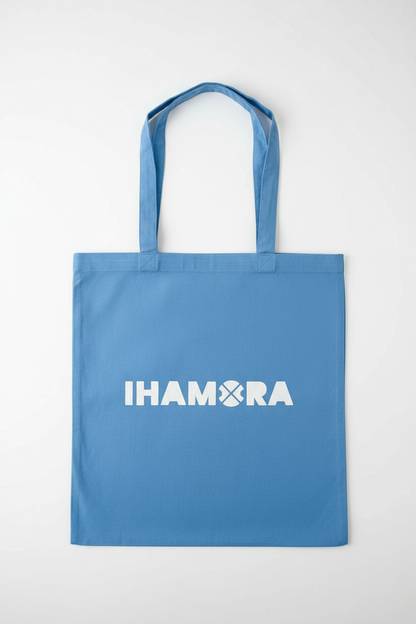 Eco-Friendly IHAMORA Cotton Tote Bag – Reusable Shopping Bag