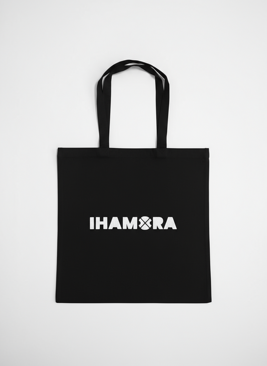 Eco-Friendly IHAMORA Cotton Tote Bag – Reusable Shopping Bag