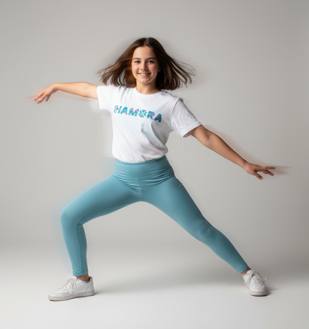 Girls Organic Cotton Short Sleeve Tees - Lime Halo