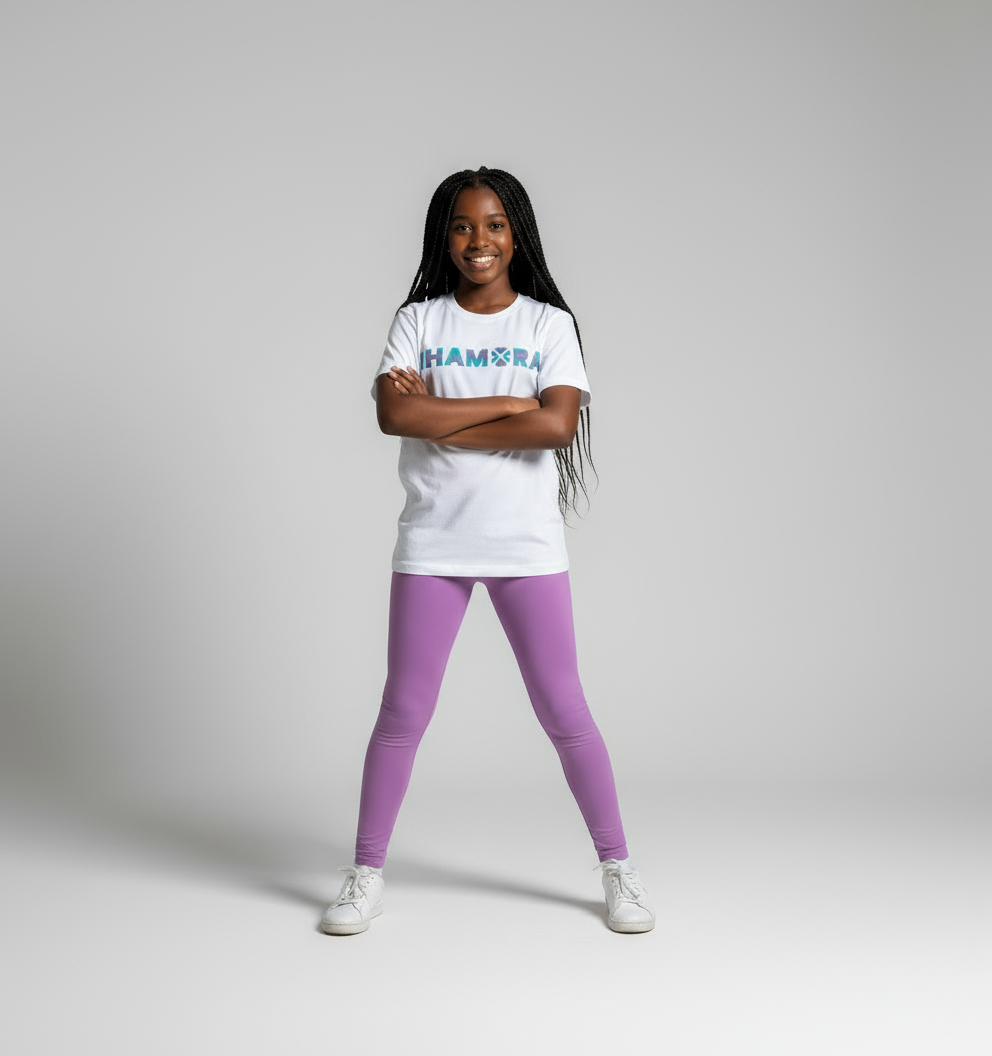 Girls Organic Cotton Short Sleeve Tees - Lime Halo