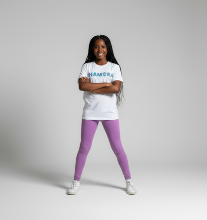 Girls Organic Cotton Short Sleeve Tees - Lime Halo