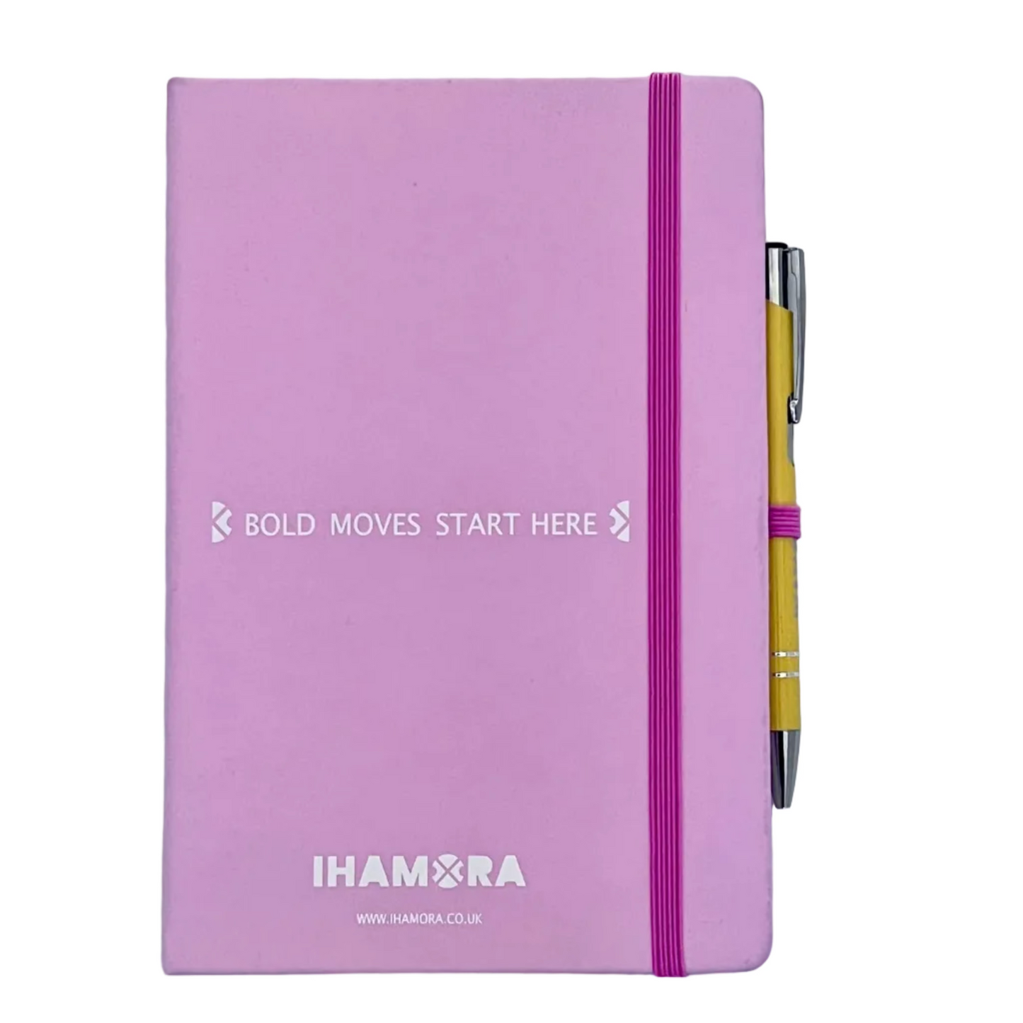 Bold Moves Start Here — IHAMORA Lined Training Logbook Training with Pen