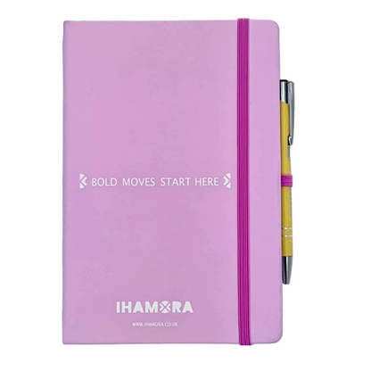Bold Moves Start Here — IHAMORA Lined Training Logbook Training with Pen