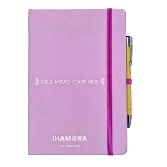 Bold Moves Start Here — IHAMORA Lined Training Logbook Training with Pen