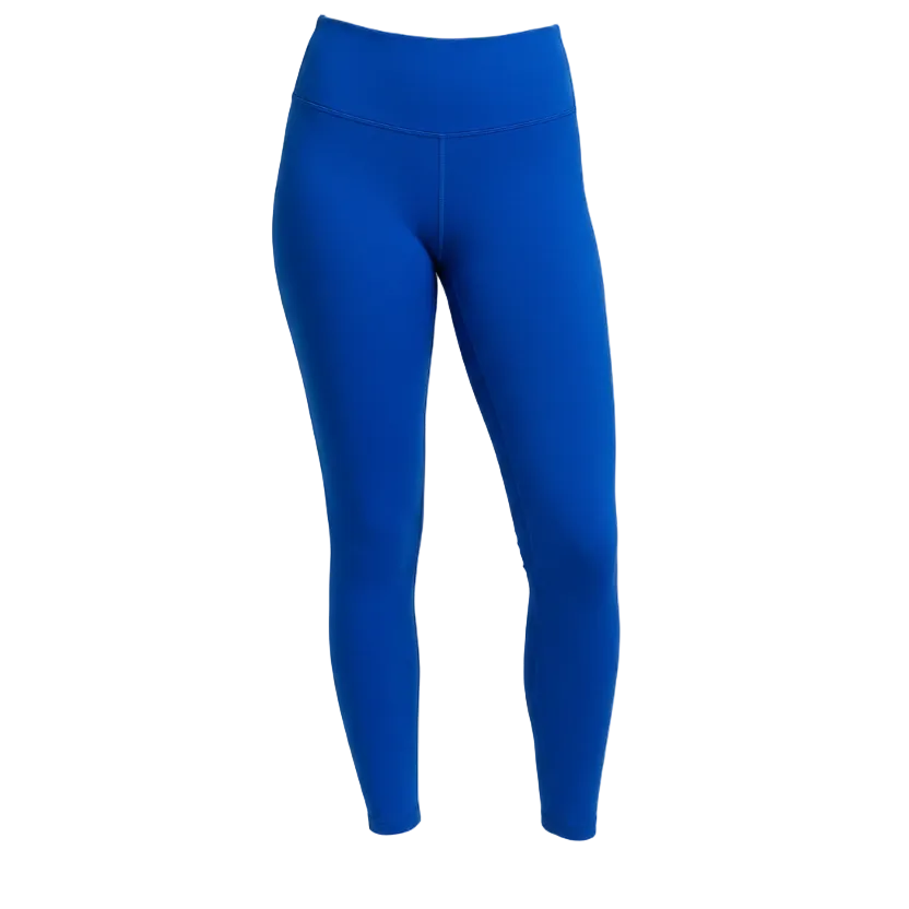 Blue leggings on a white background