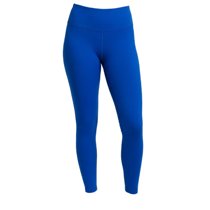 Blue leggings on a white background