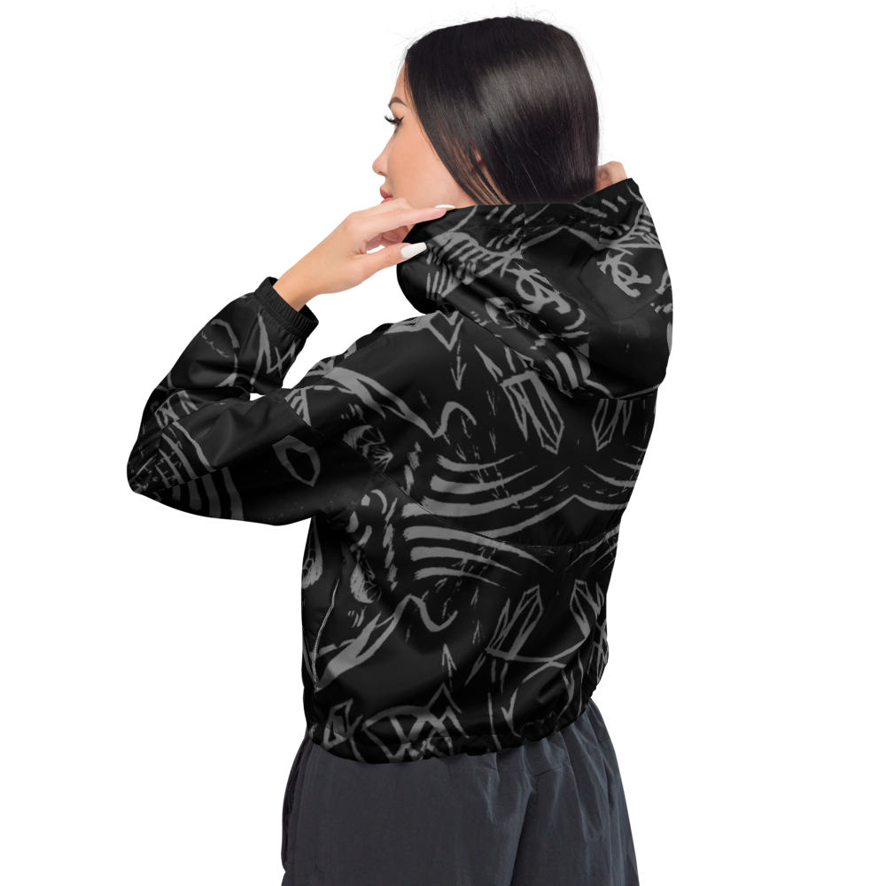 The Head Night Cropped Windbreaker Jacket