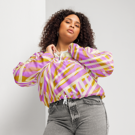 The Tribe Cropped Windbreaker Jacket