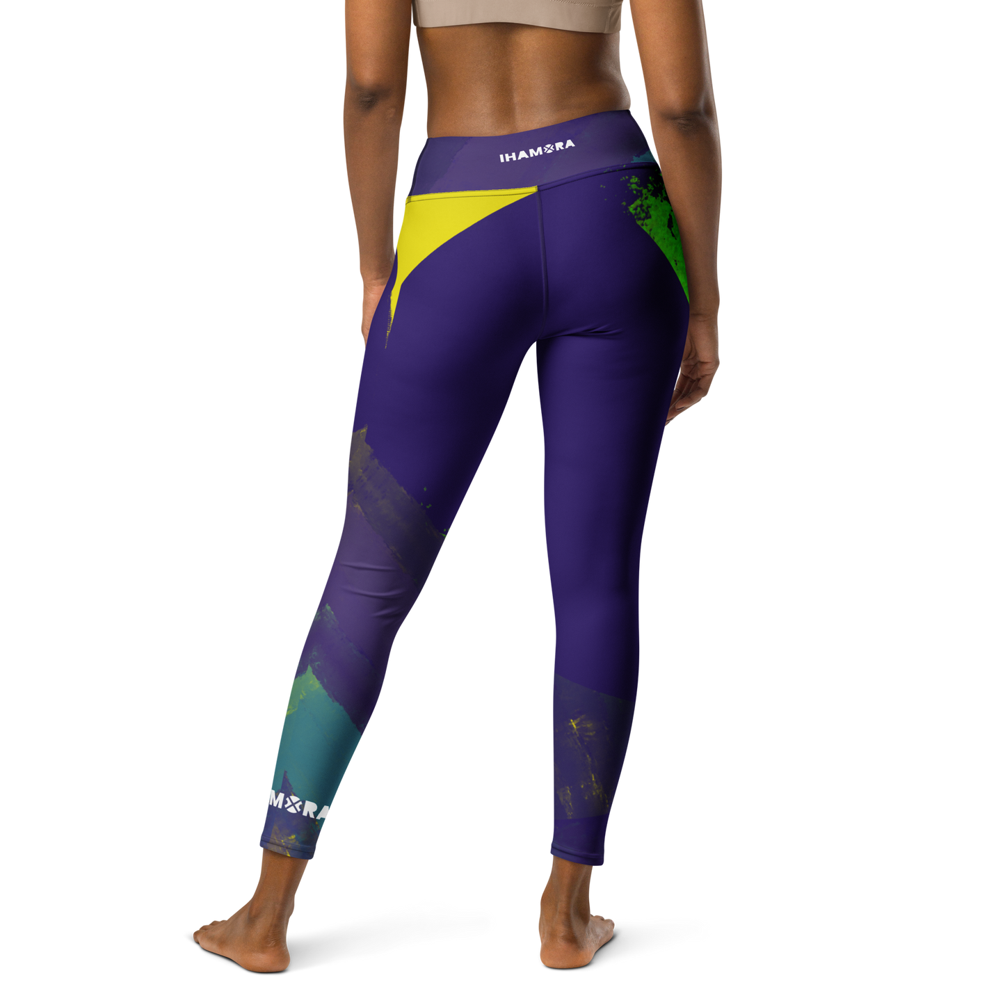 Blue Marlin High-Waisted Gym Leggings