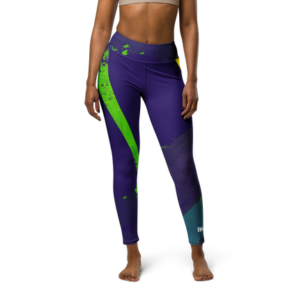 Blue Marlin High-Waisted Gym Leggings